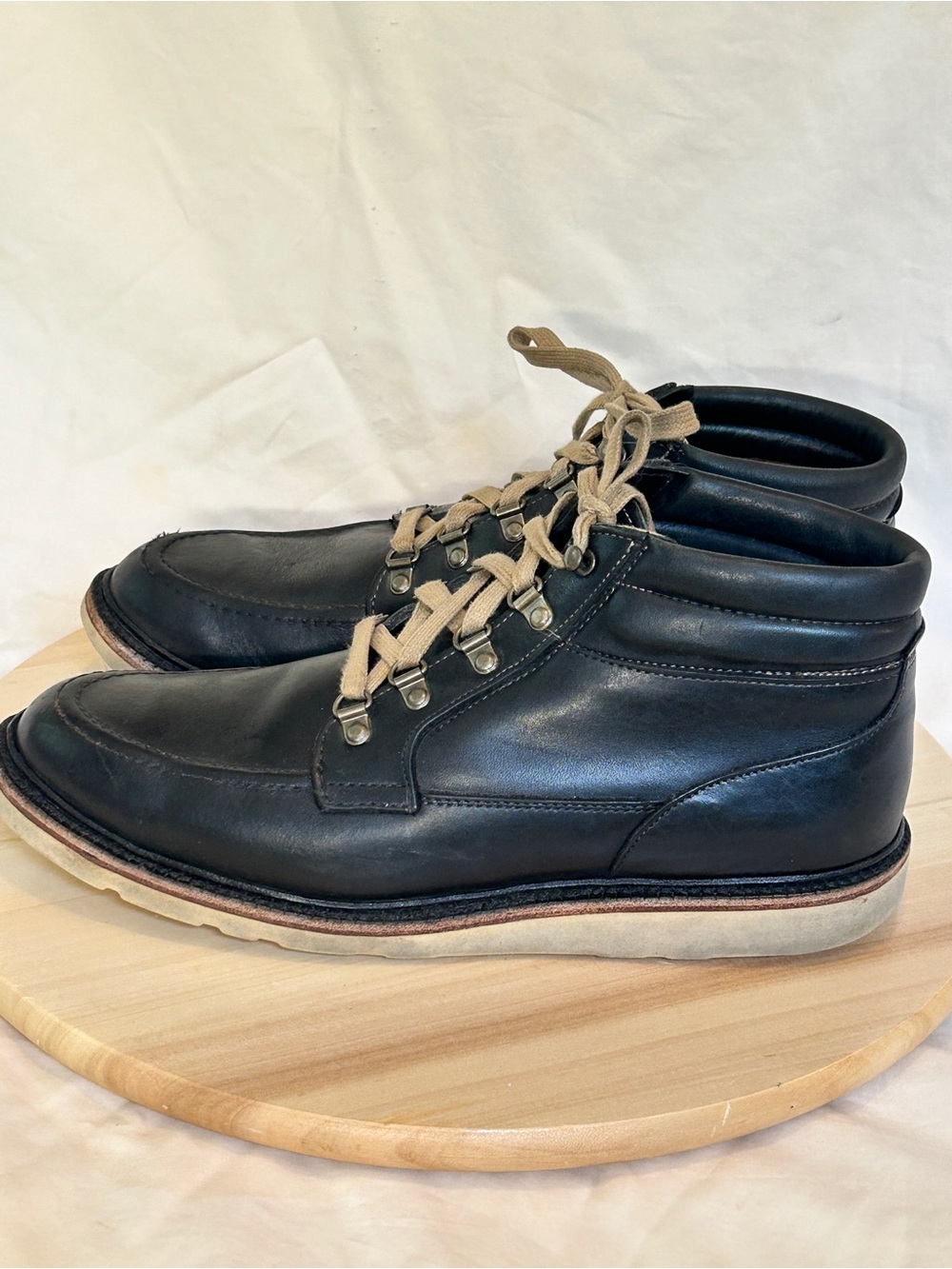 Allen Edmonds Men's Rothsay Black Leather Wedge Boot US 10.5 B